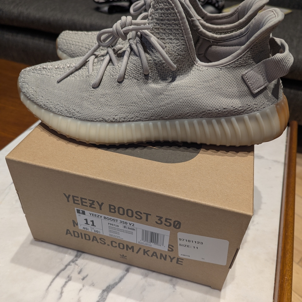 Adidas Yeezy Boost 350 V2 Gray Sneakers